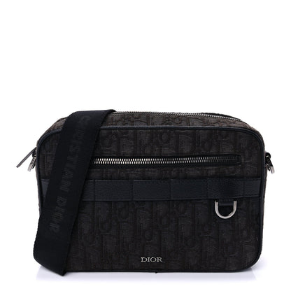 Christian Dior HOMME Oblique Safari Messenger Black 1 of 8