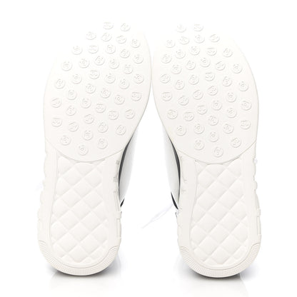 Chanel Lycra Womens CC Sneakers 36.5 White Black 5 of 8