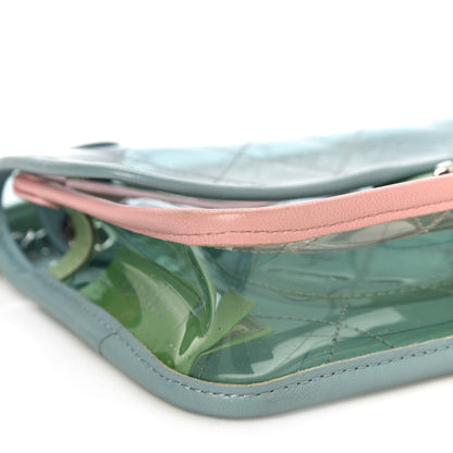 Chanel Lambskin PVC Quilted Mini Coco Splash Flap Blue Green 7 of 12