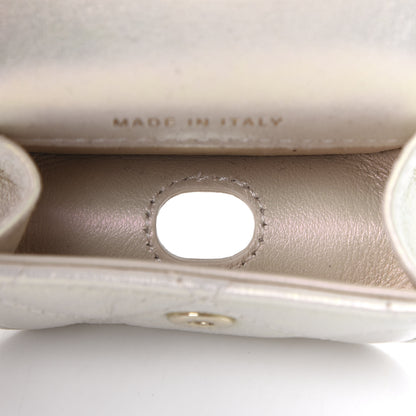 Chanel Iridescent Lambskin Quilted Airpods Pro Case Ivory 5 of 9