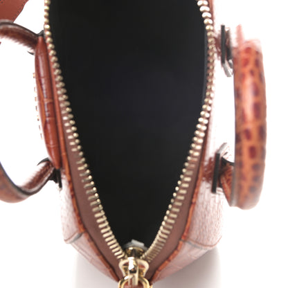 Givenchy Calfskin Crocodile Embossed Mini Antigona Cognac 5 of 10