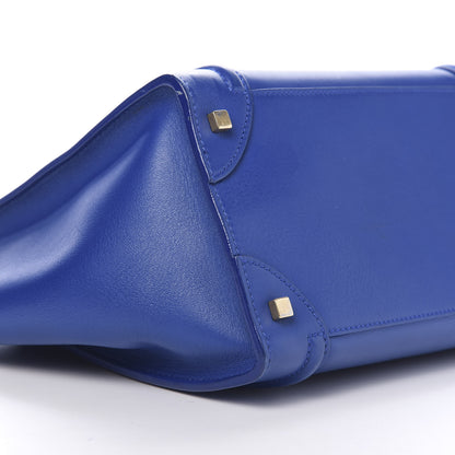 Celine Smooth Calfskin Mini Luggage Royal Blue 7 of 9