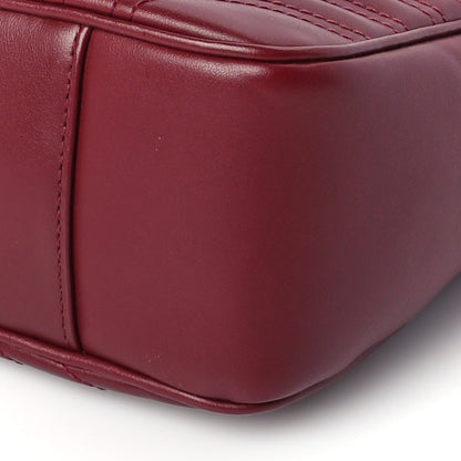 Gucci Calfskin Matelasse Large Horizontal GG Marmont Shoulder Bag  Rosso Ancora 8 of 8