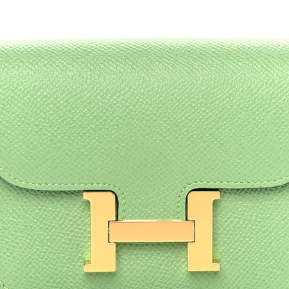 Hermes Epsom Constance Slim Wallet Vert Criquet 2 of 6