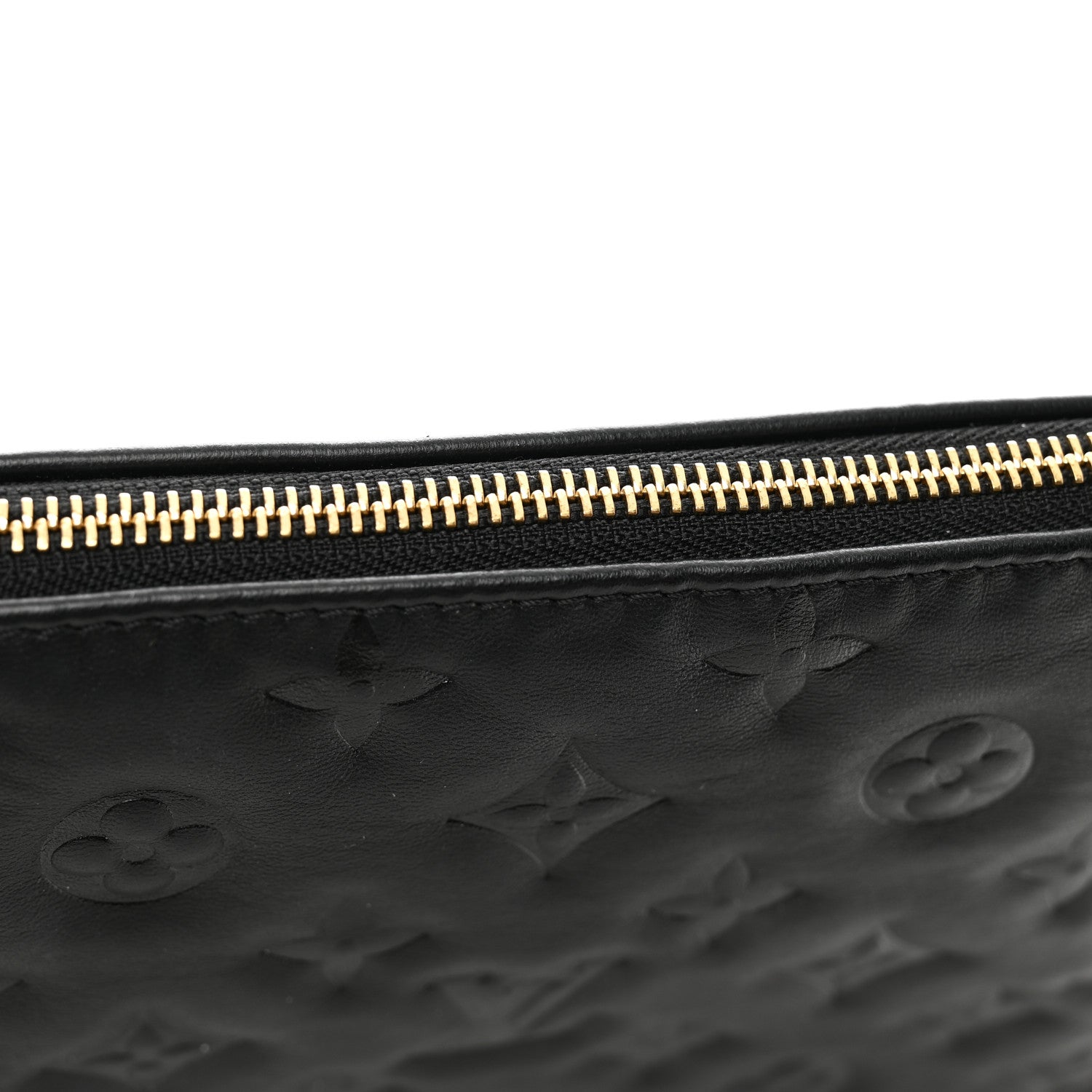 Louis Vuitton Lambskin Embossed Monogram Coussin PM Black 10 of 10