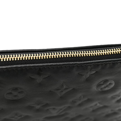 Louis Vuitton Lambskin Embossed Monogram Coussin PM Black 10 of 10