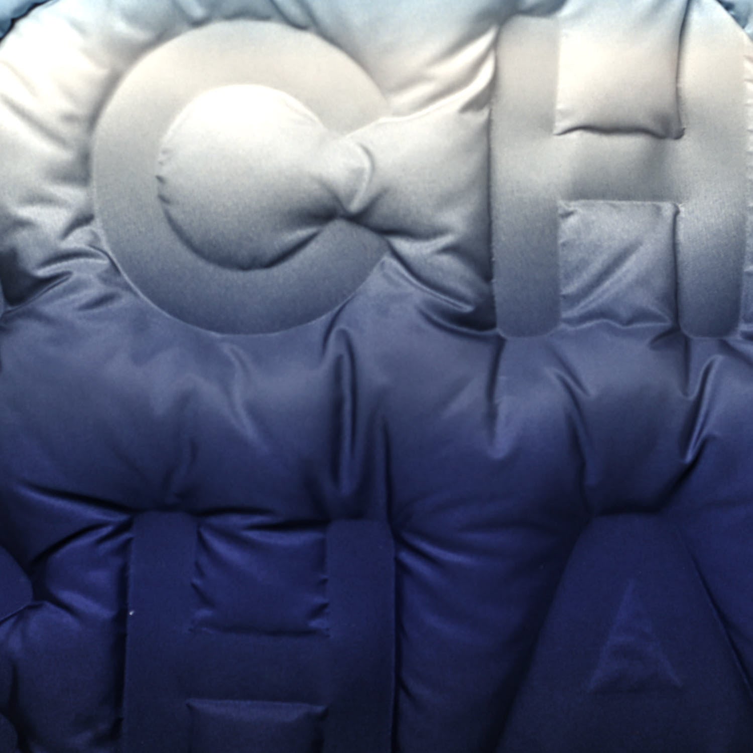 Chanel Nylon Embossed Small Doudoune Backpack Black Blue White 6 of 10