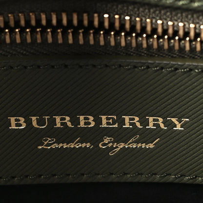 Burberry Trench Calfskin Medium DK88 Top Handle Bag Moss Green 6 of 8