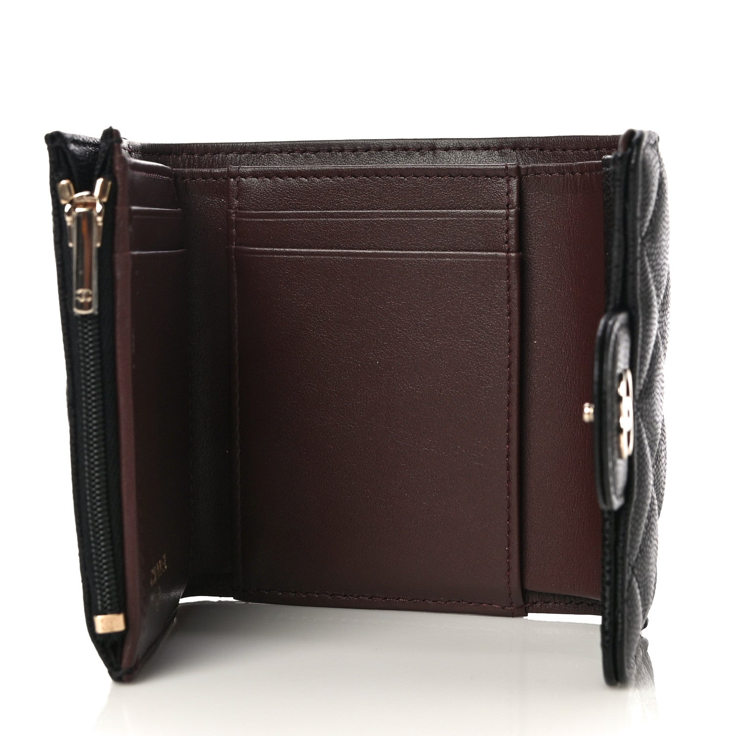 Chanel Caviar Quilted Small Flap Wallet Black 5 of 12