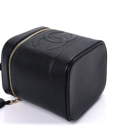 Chanel Caviar Vanity Cosmetic Case Black 7 of 7