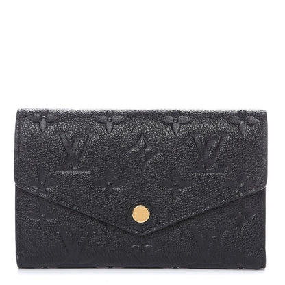 Louis Vuitton Empreinte Compact Curieuse Wallet Black 1 of 9