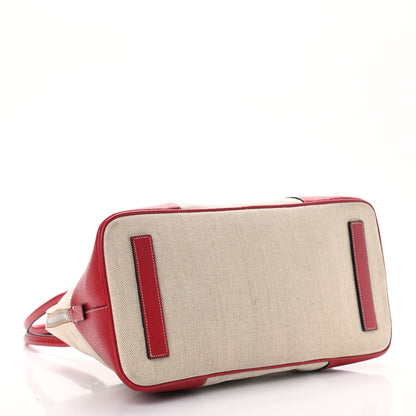 Prada Canapa Cinghiale Frame Bowler Red 4 of 9