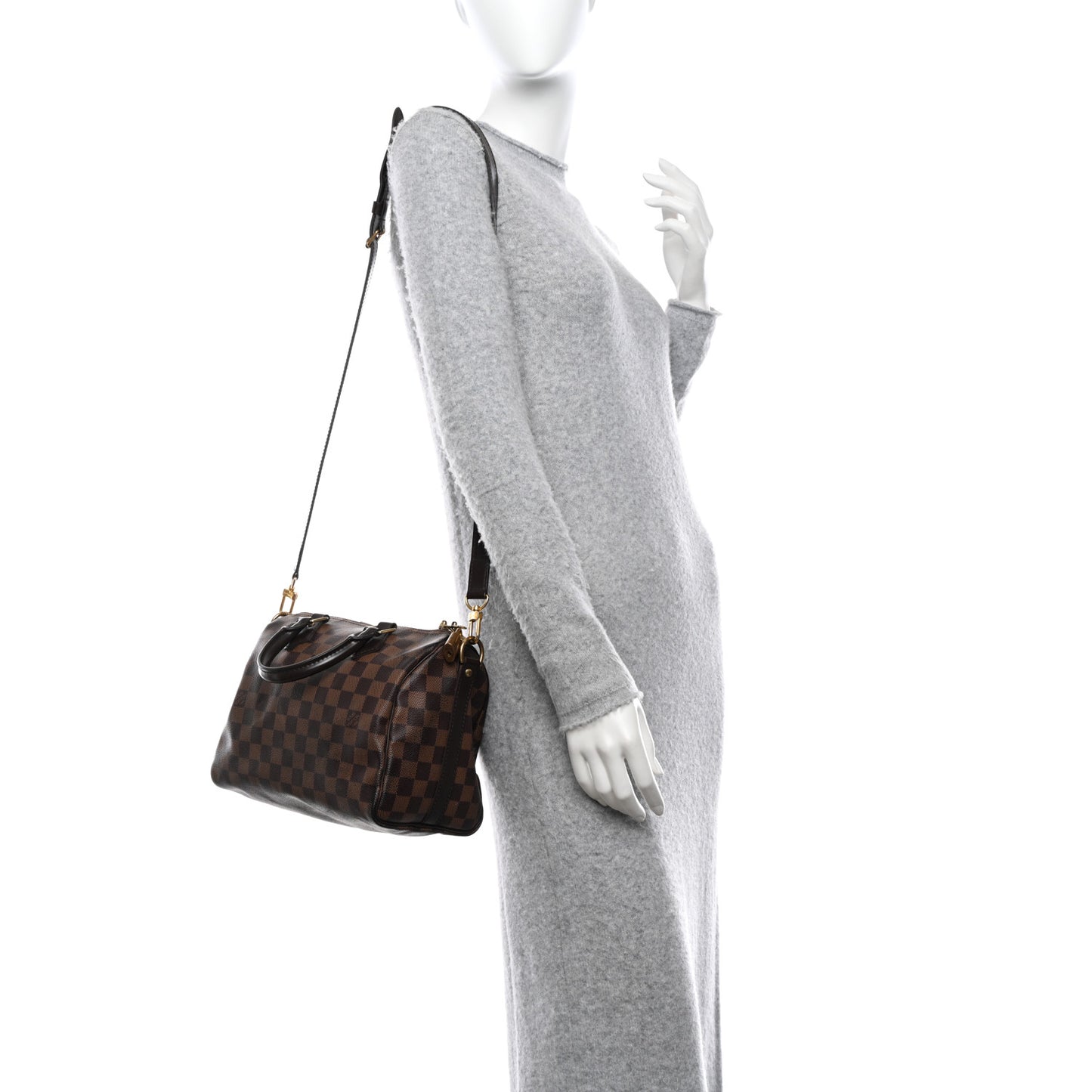 Damier Ebene Speedy Bandouliere 25