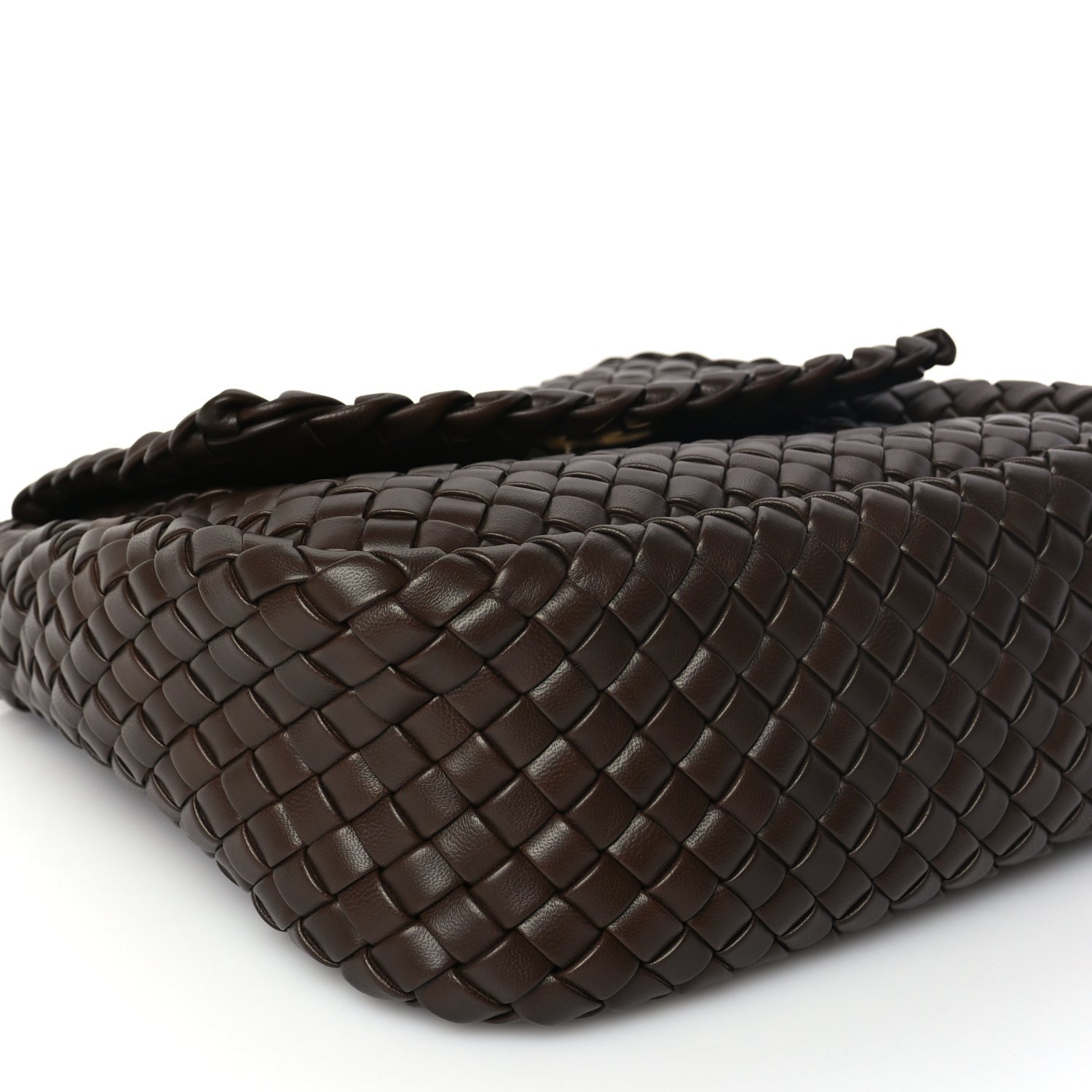 Bottega Veneta Nappa Intreccicio Padded Small Cobble Shoulder Bag Light Brown 7 of 8