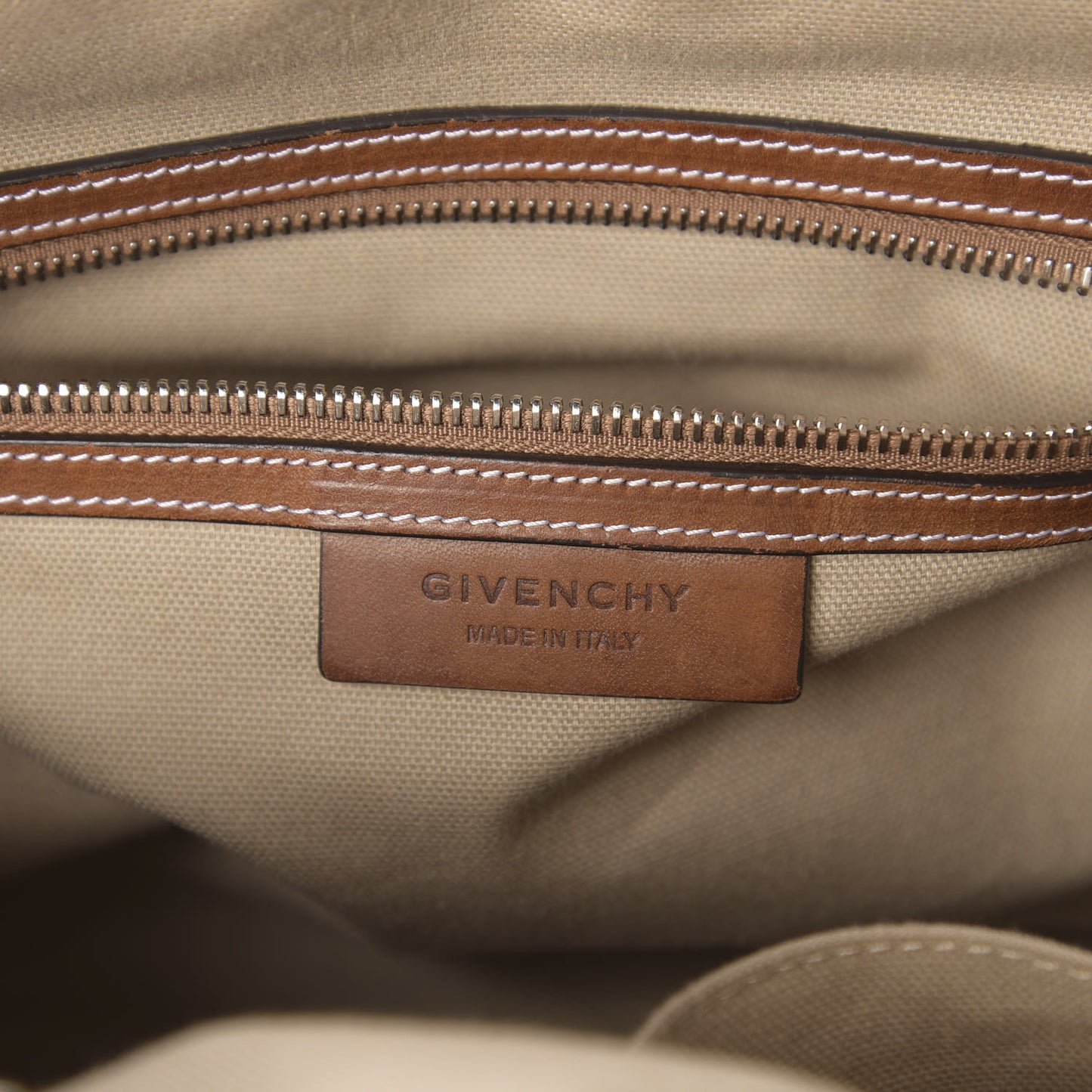 Canvas Calfskin Small Nightingale Medium Beige