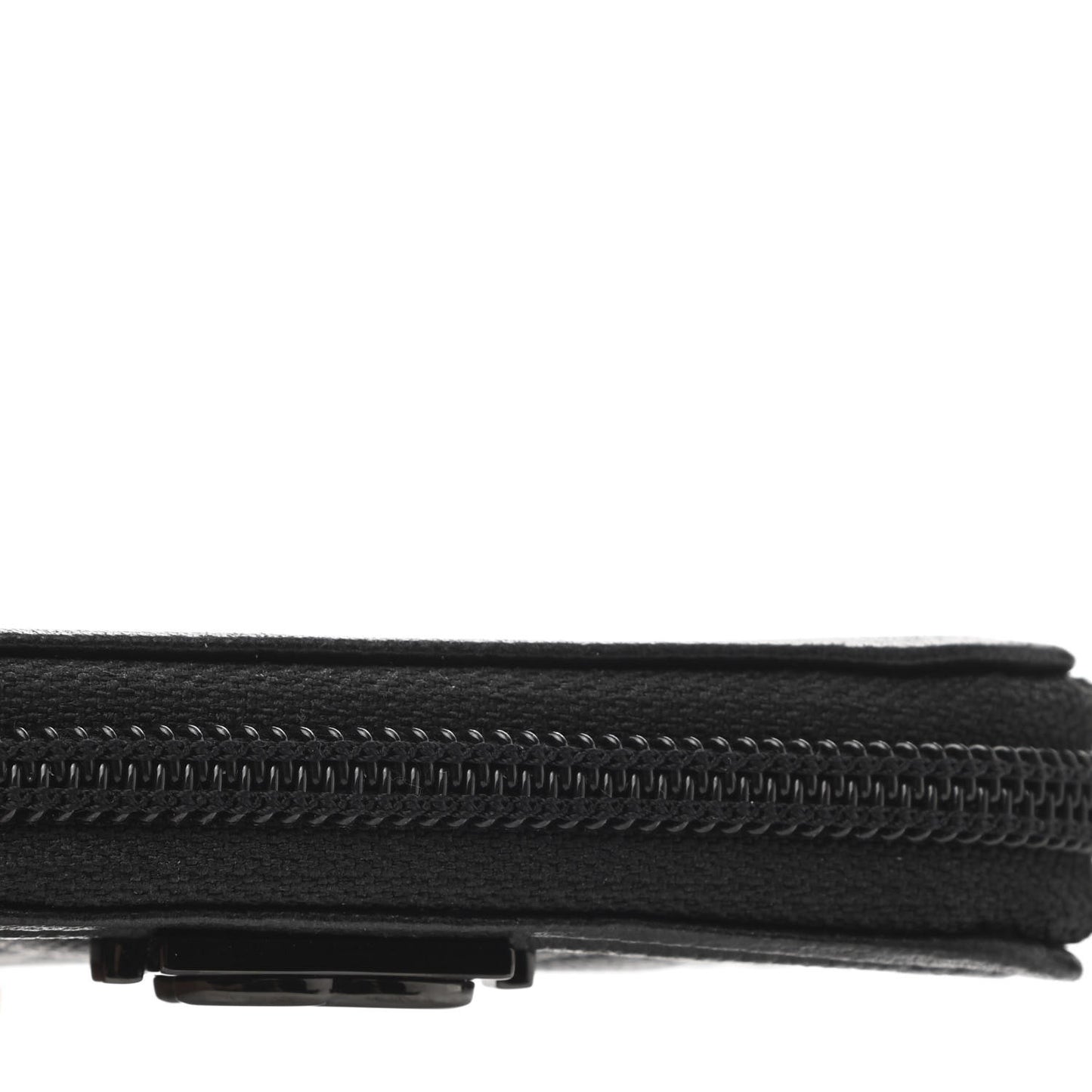 Caviar Quilted Boy Zip Around Coin Purse Wallet So Black