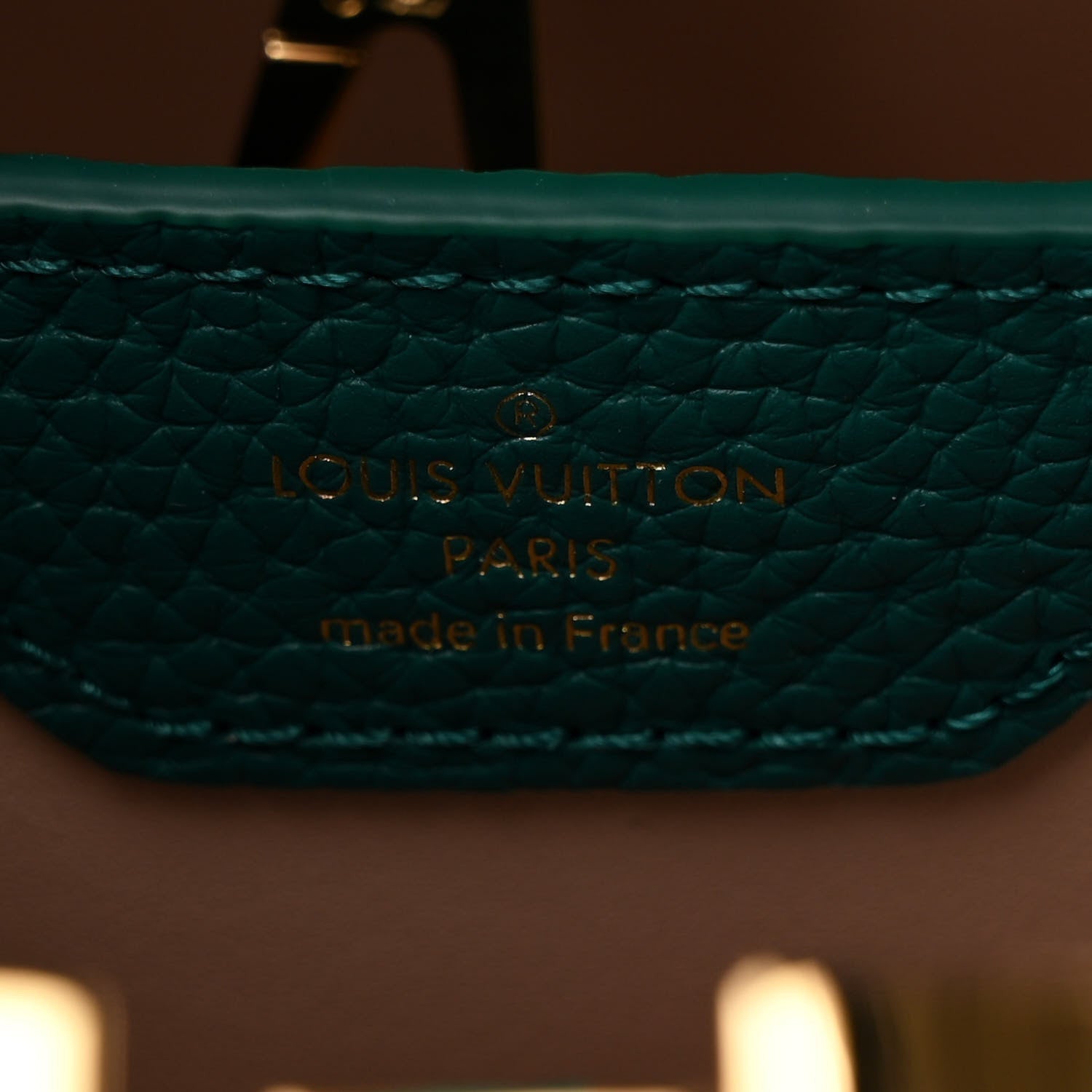 Louis Vuitton Taurillon Capucines BB Vert 7 of 7