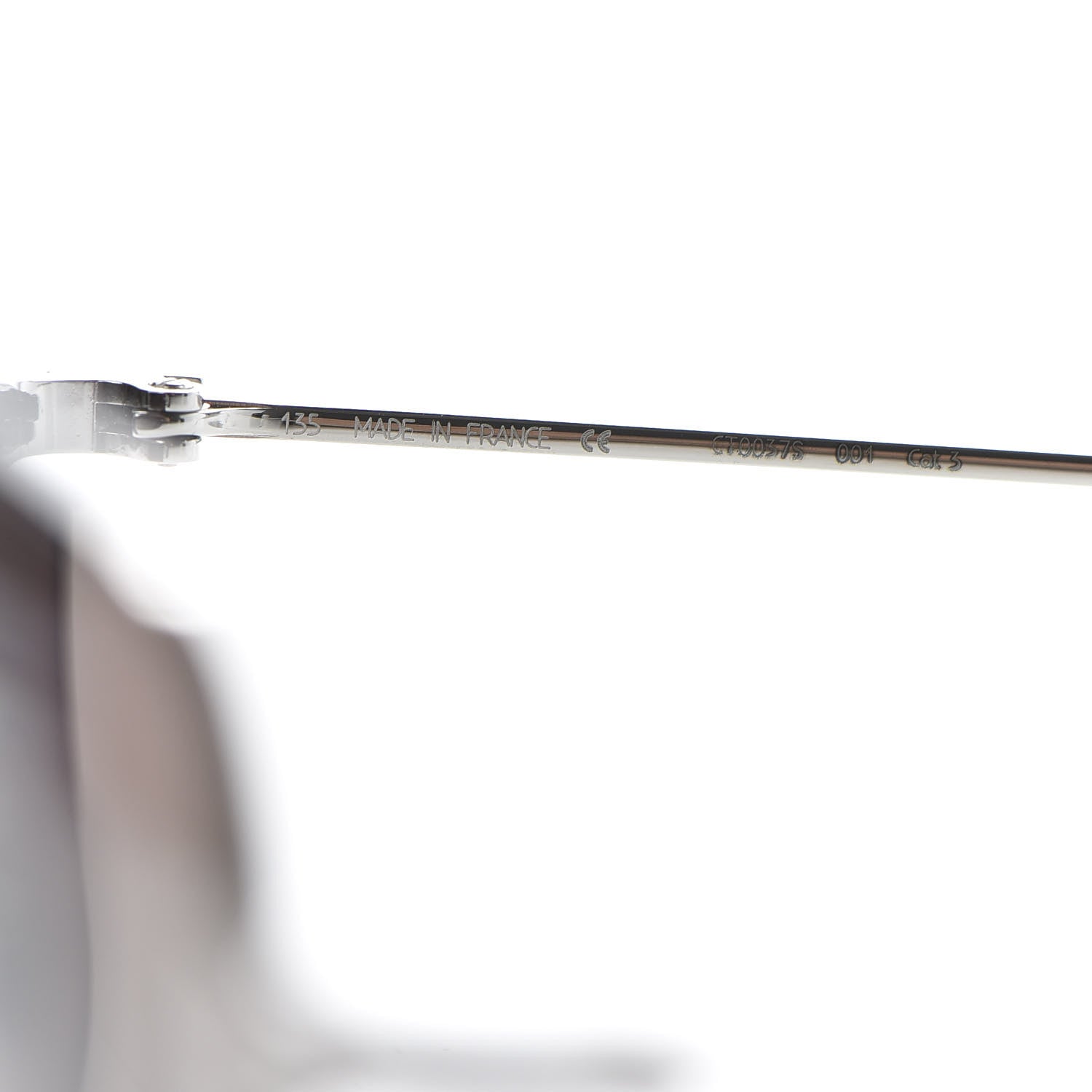 Cartier Ruthenium Santos De Aviator Sunglasses Grey 5 of 8
