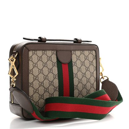 Gucci GG Supreme Web Small Ophidia Top Handle Shoulder Bag Brown 3 of 10