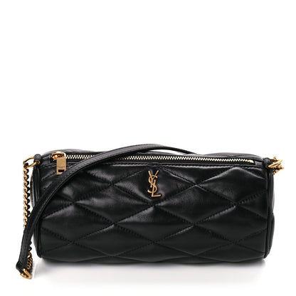 Saint Laurent Lambskin Monogram Mini Sade Tube Bag Black 1 of 9