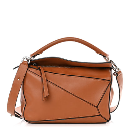 Loewe Calfskin Small Puzzle Bag Tan 1 of 9