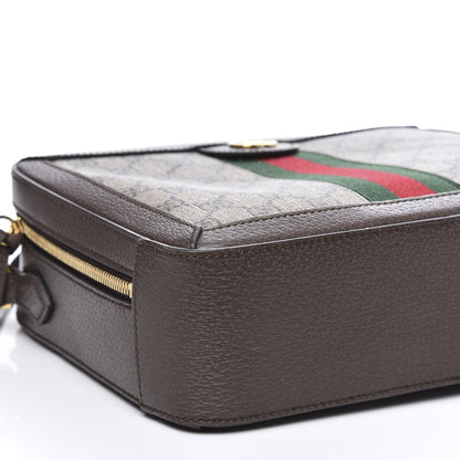 Gucci GG Supreme Monogram Web Small Ophidia Top Handle Shoulder Bag Brown 7 of 10