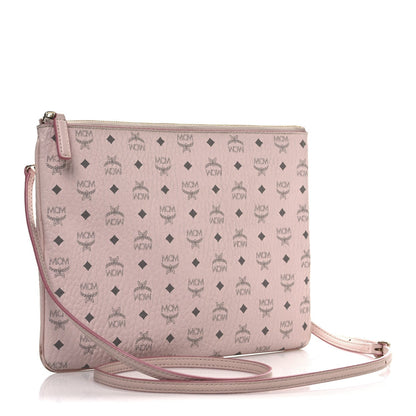 MCM Visetos Medium Crossbody Pouch Powder Pink 3 of 7
