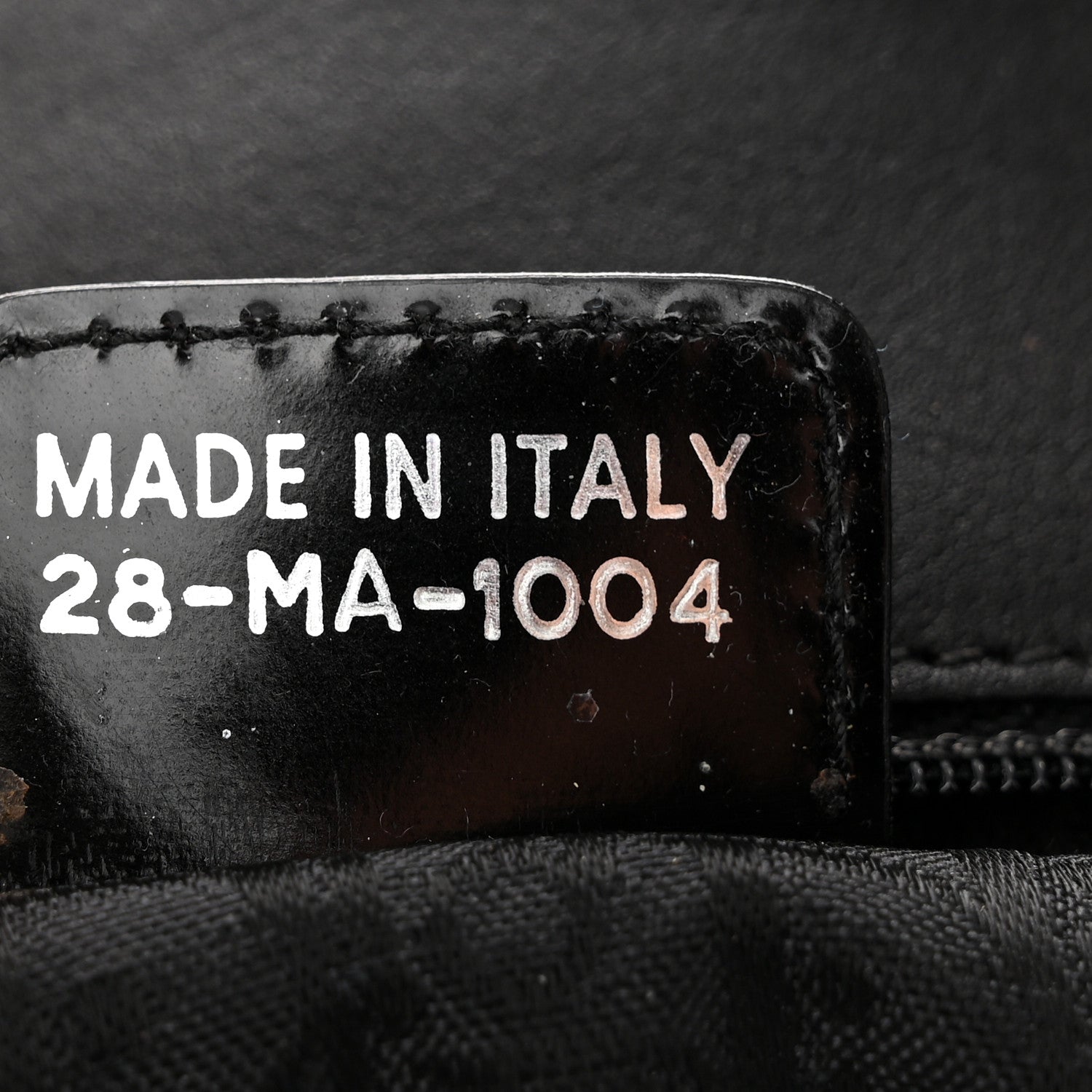 Christian Dior Patent Crystal Embellished Canvas Lips Print Tote Black Multicolor 12 of 26