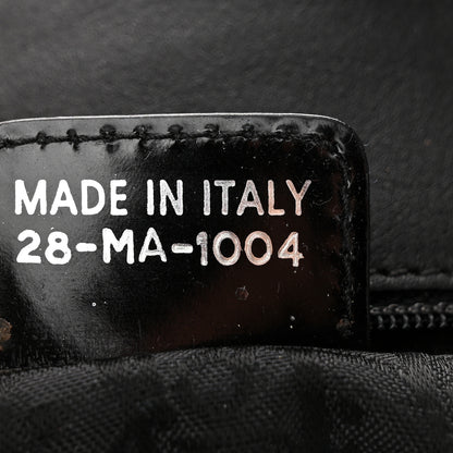 Christian Dior Patent Crystal Embellished Canvas Lips Print Tote Black Multicolor 12 of 26