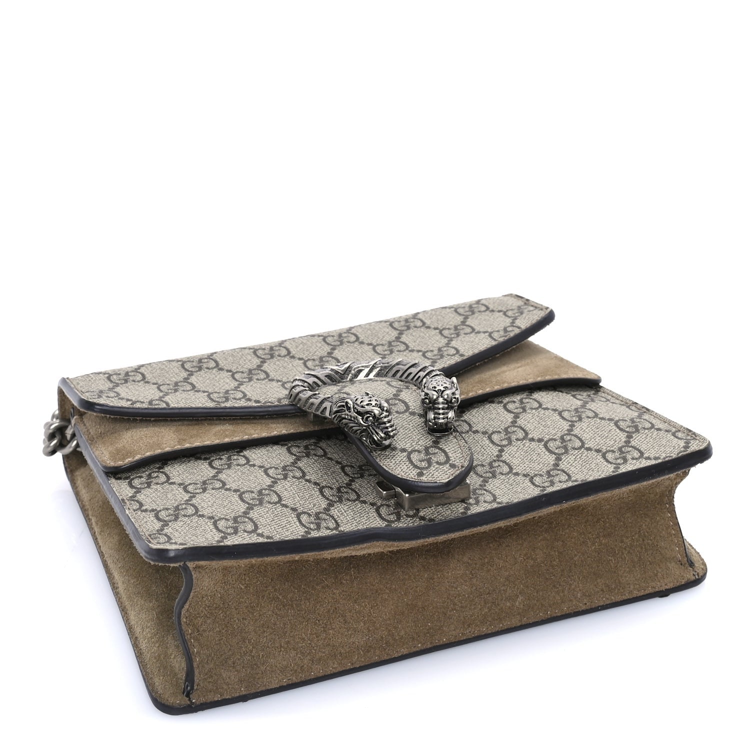 Gucci GG Supreme Monogram Mini Dionysus Shoulder Bag  Taupe 3 of 7