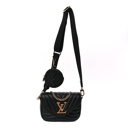 Louis Vuitton Calfskin New Wave Chain MM  Black 1 of 8