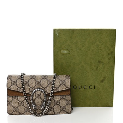 Gucci GG Supreme Monogram Super Mini Dionysus Shoulder Bag Taupe 11 of 11