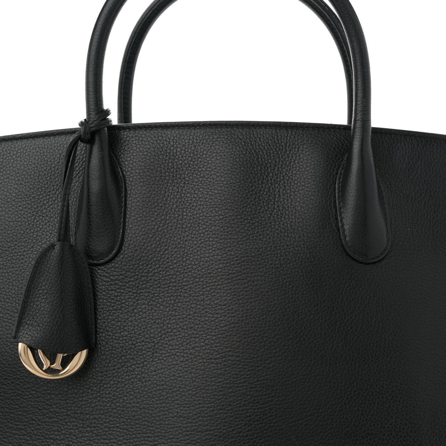 Christian Dior Grained Calfskin Large Bar Zip Tote Black 7 of 7