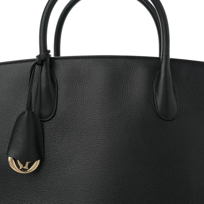 Christian Dior Grained Calfskin Large Bar Zip Tote Black 7 of 7