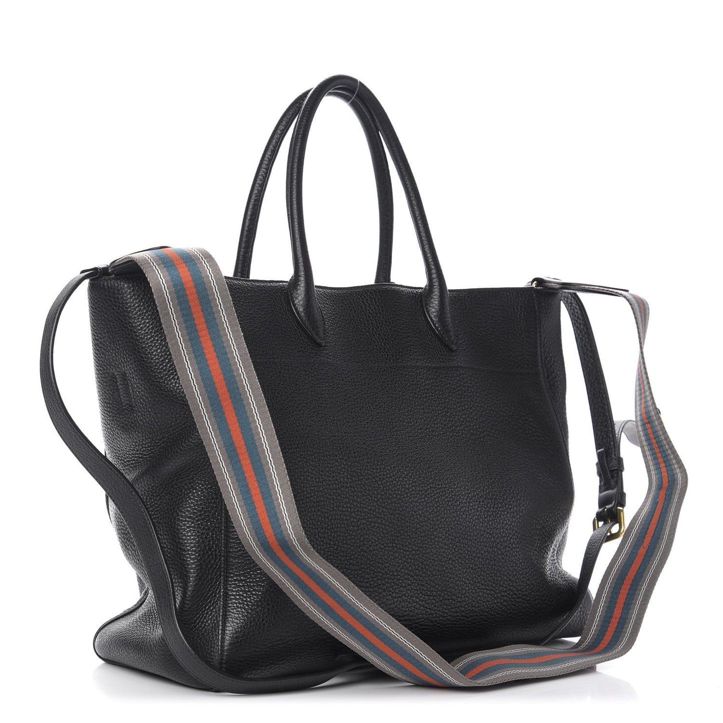 Vitello Daino Tote Black