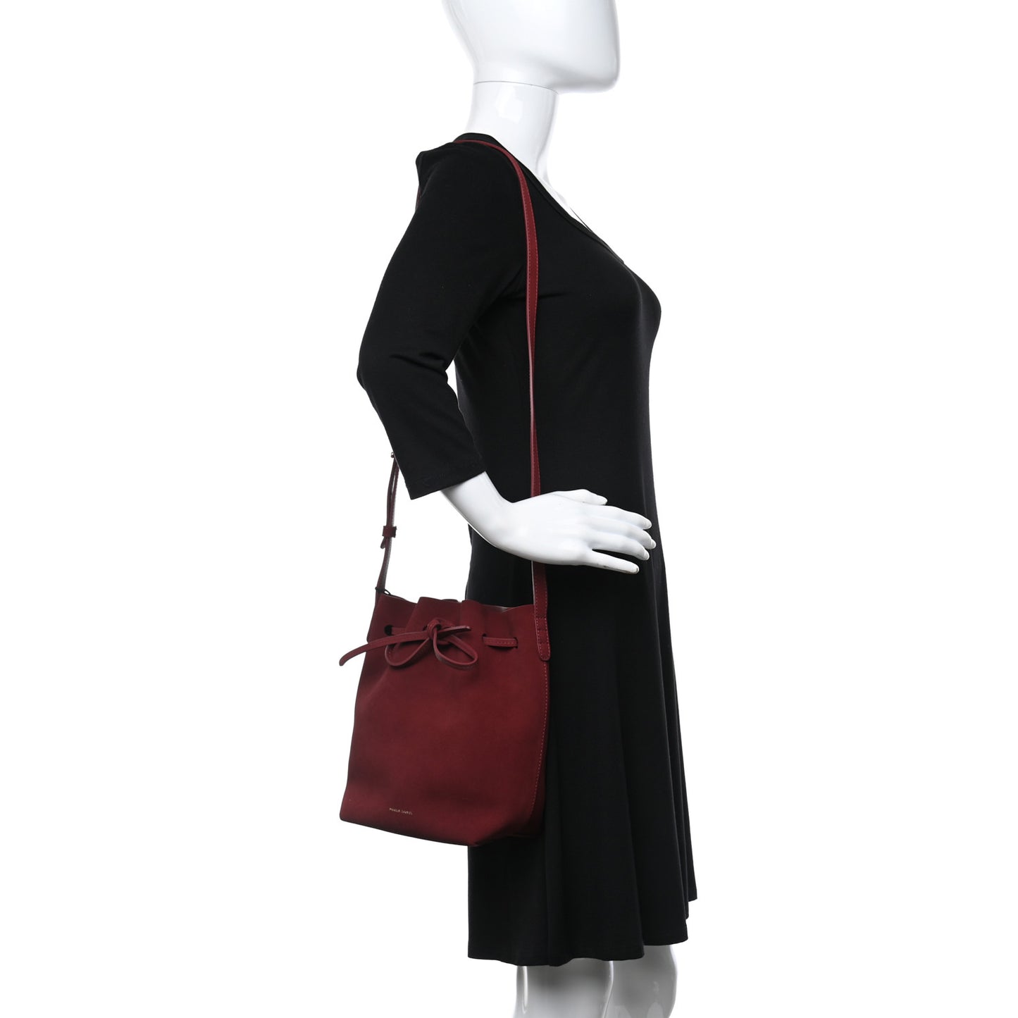 Suede Mini Bucket Bag Rococo