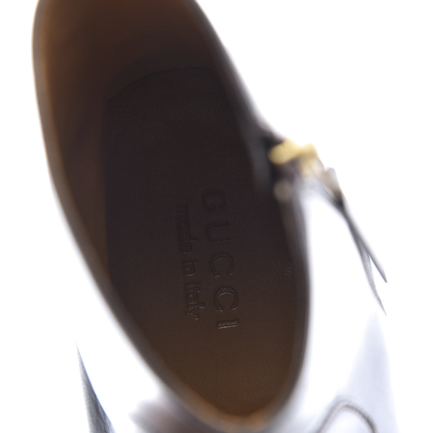 Goatskin Web Mens GG Ankle Boots 8 Cocoa