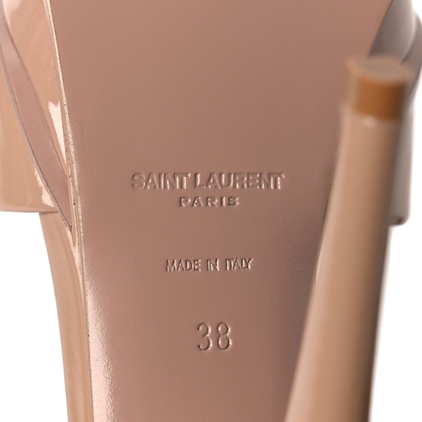 Patent Tribute Lips Platform Sandals 38 Nude