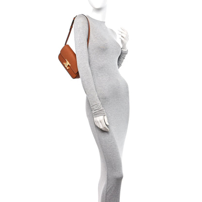 Celine Natural Calfskin Triomphe Shoulder Bag Tan 2 of 13