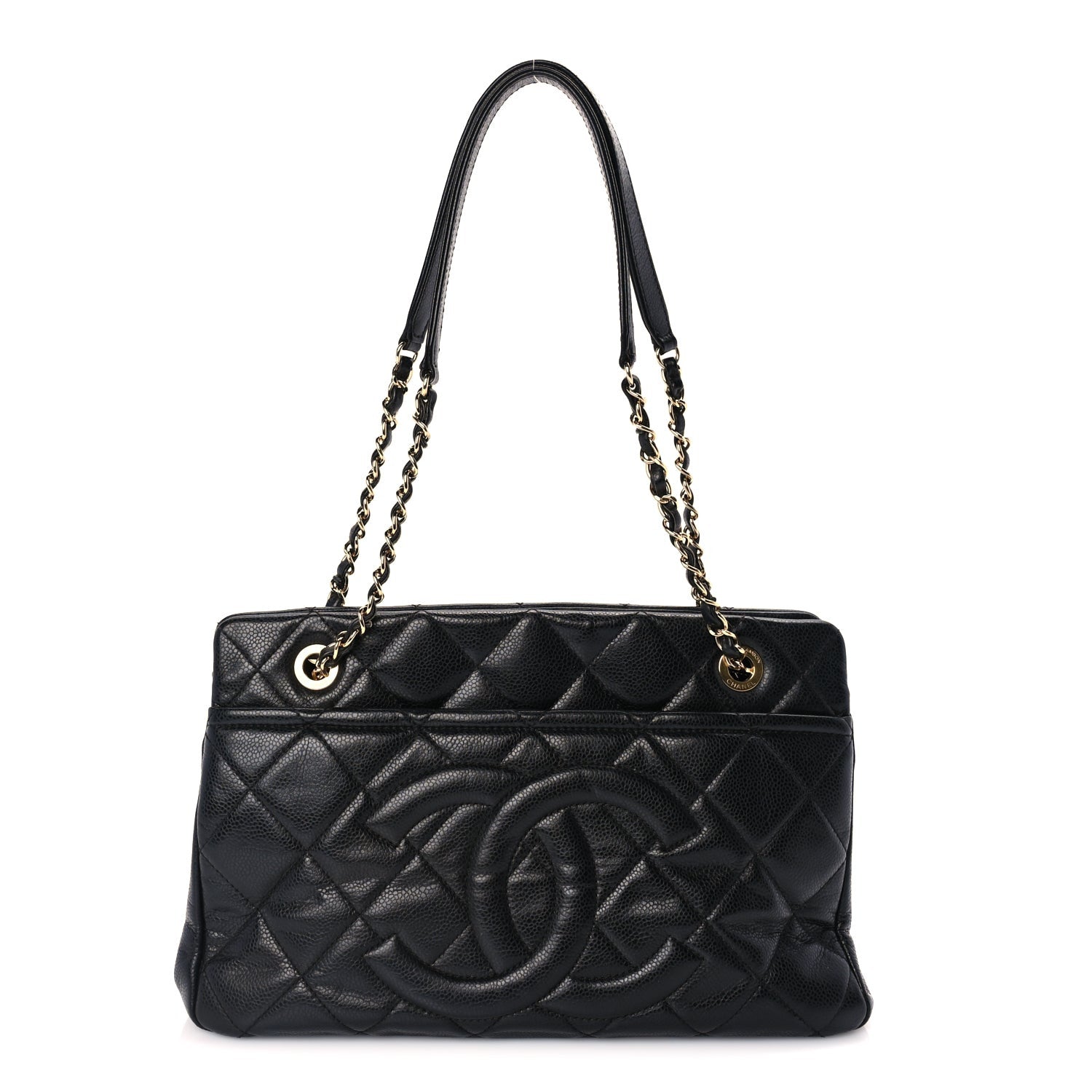 Chanel Caviar Quilted Timeless CC Soft Tote Black 1 of 9