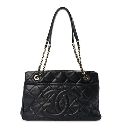 Chanel Caviar Quilted Timeless CC Soft Tote Black 1 of 9
