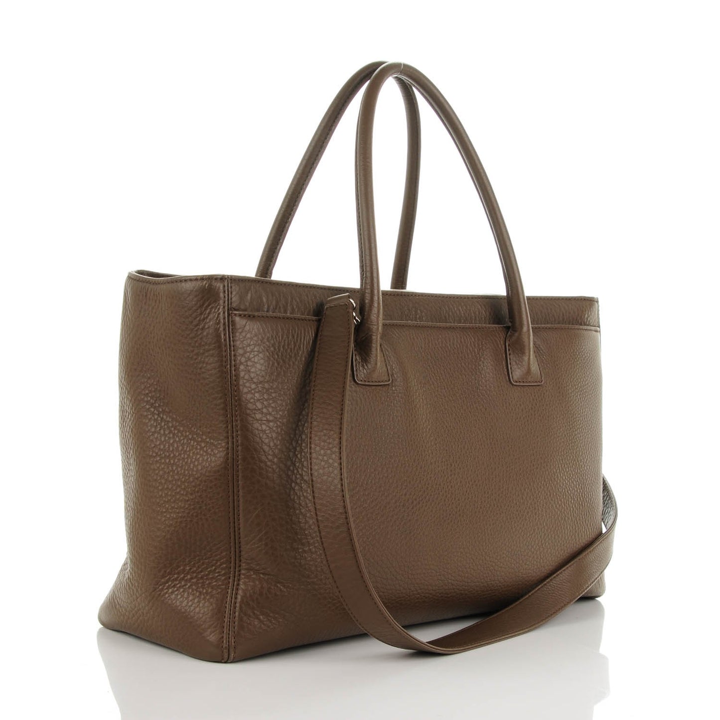Deerskin Cerf Executive Shopper Tote Brown