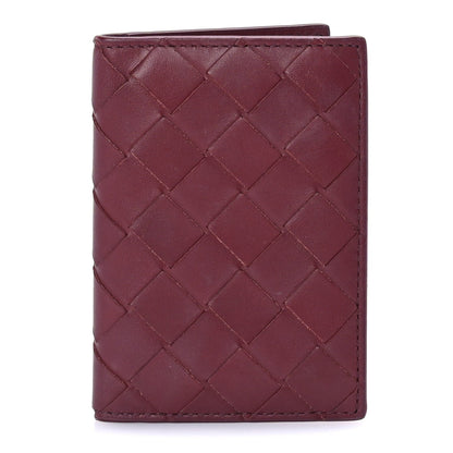 Bottega Veneta Nappa Maxi Intrecciato Bi-Fold Card Holder  Barolo 1 of 7