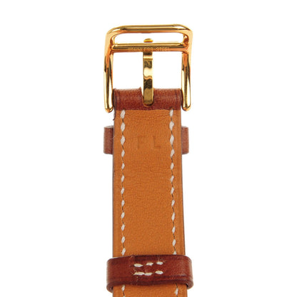 Hermes Stainless Steel Barenia 20mm Kelly Cadena Quartz Watch Fauve 5 of 10