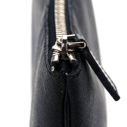 Fendi Vitello Elite Pouch Black Blue 16 of 17