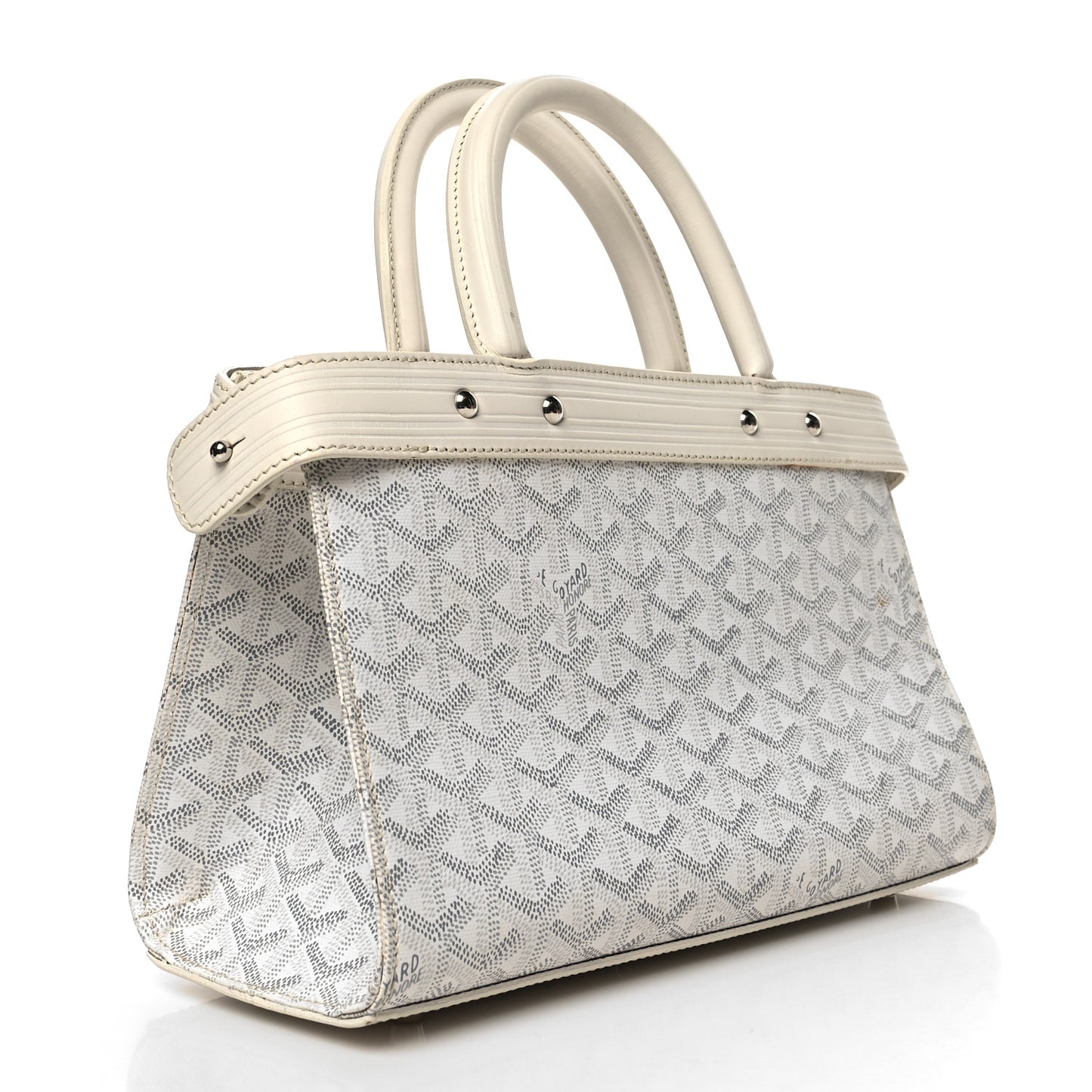 Goyardine Jersey PM Bag White