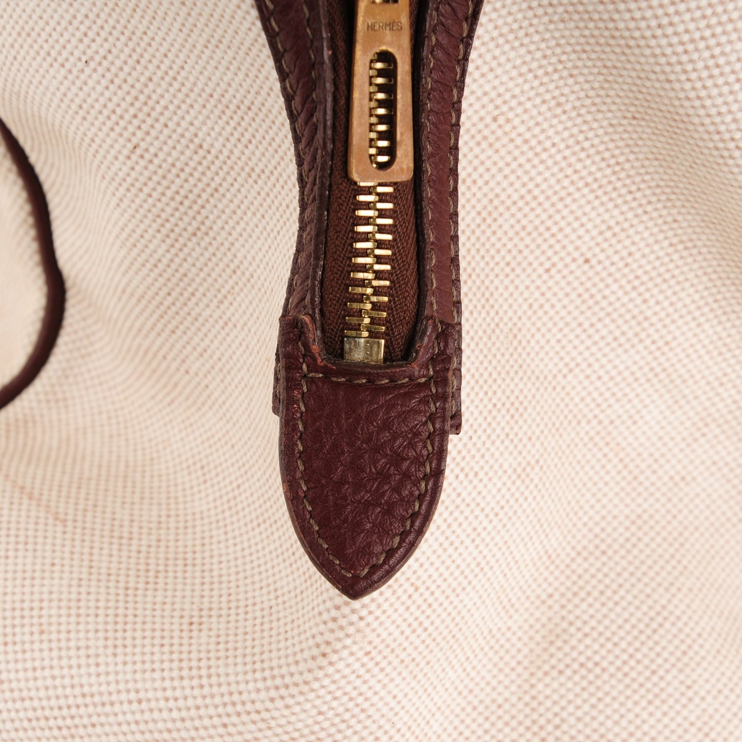 Taurillon Clemence Toile Victoria 50 Ecru Havane