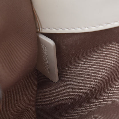 Burberry Patent Supernova Check Front Pocket Small Bag White 7 of 16