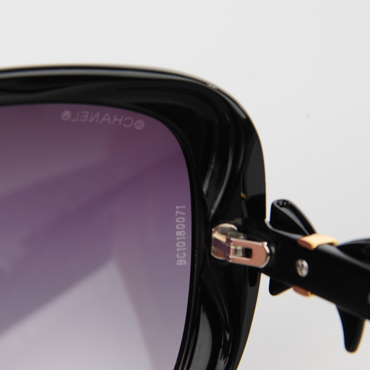 Chanel Acetate CC Bow Sunglasses 5171 Black Red 6 of 7