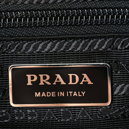 Prada Re-Nylon Vela Saffiano Pocket Double Zip Shoulder Bag  Black 4 of 7